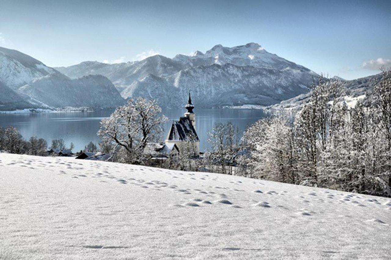 Fewo Atterseeperle - 80M2 Mit See- Und Gebirgsblick Steinbach am Attersee Dış mekan fotoğraf