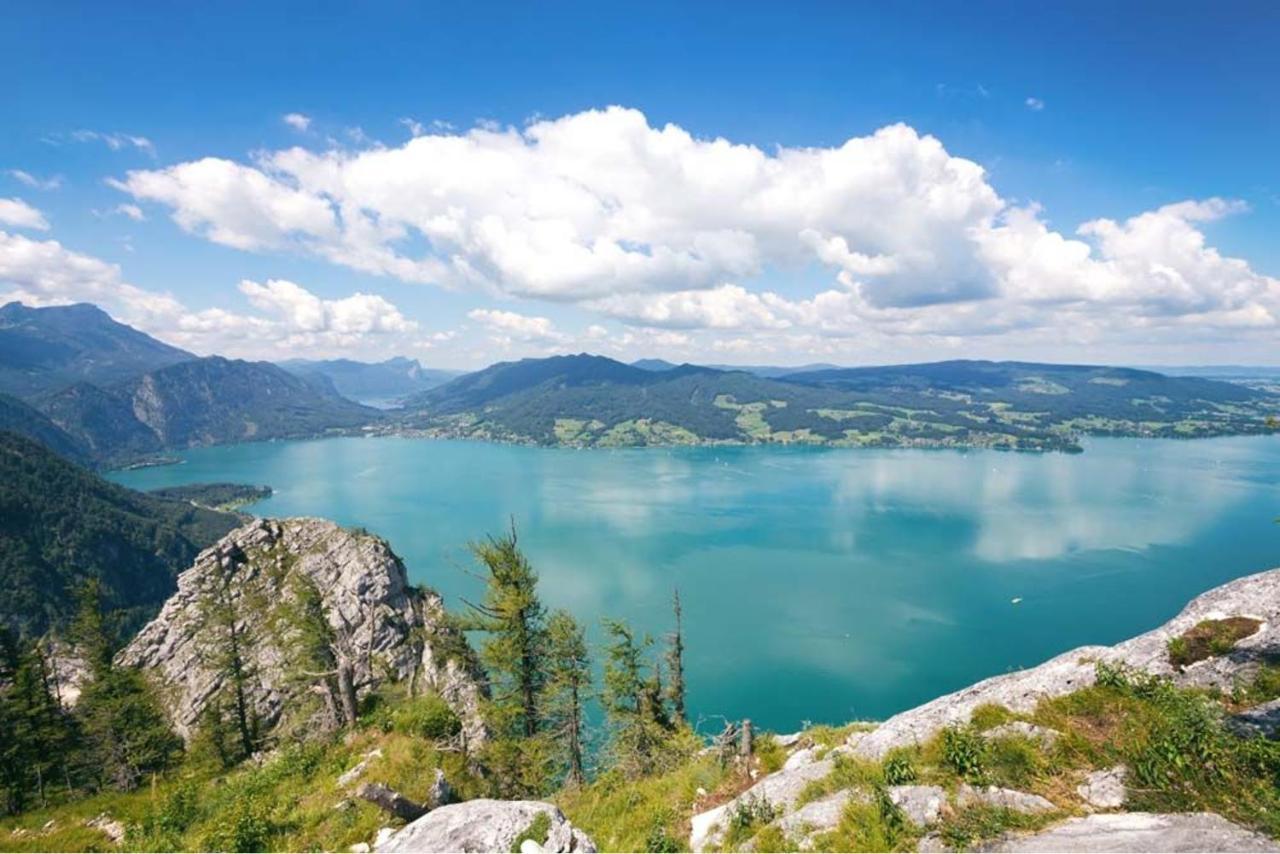 Fewo Atterseeperle - 80M2 Mit See- Und Gebirgsblick Steinbach am Attersee Dış mekan fotoğraf